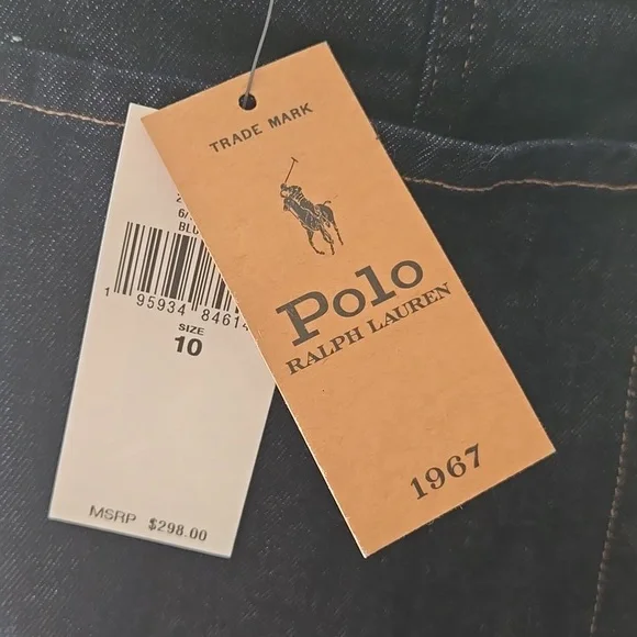 NWT Polo Ralph Lauren Denim & Supply Overalls Jumpsuit size 10